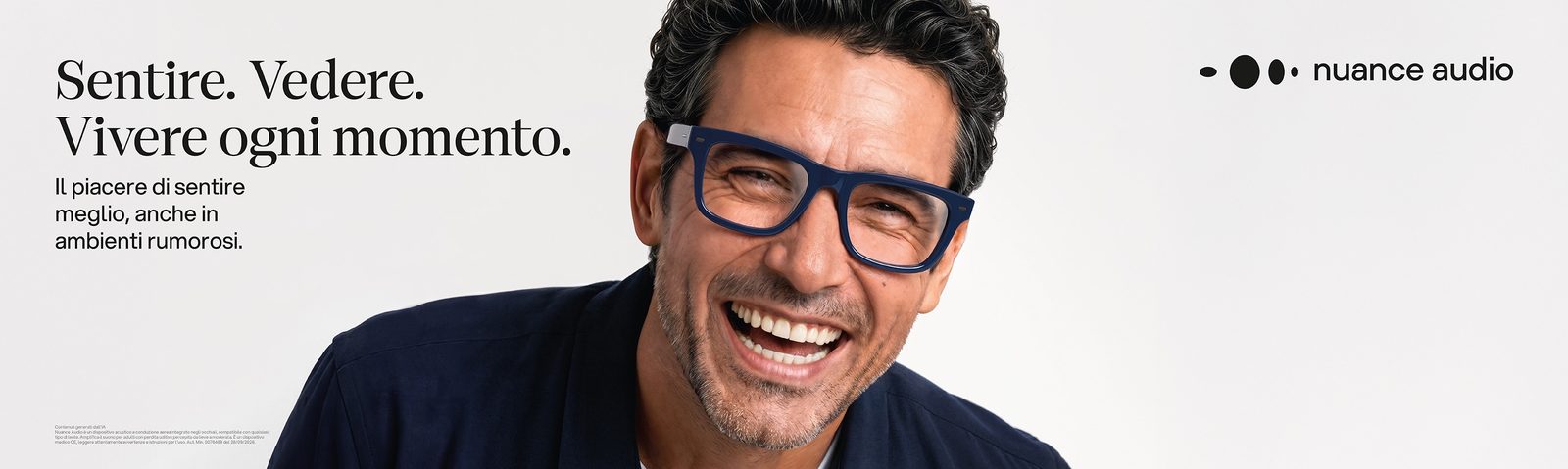 Nuance Audio, occhiali per sentire meglio nelle conversazioni, disponibili da Ottica Perfetto a Pescara